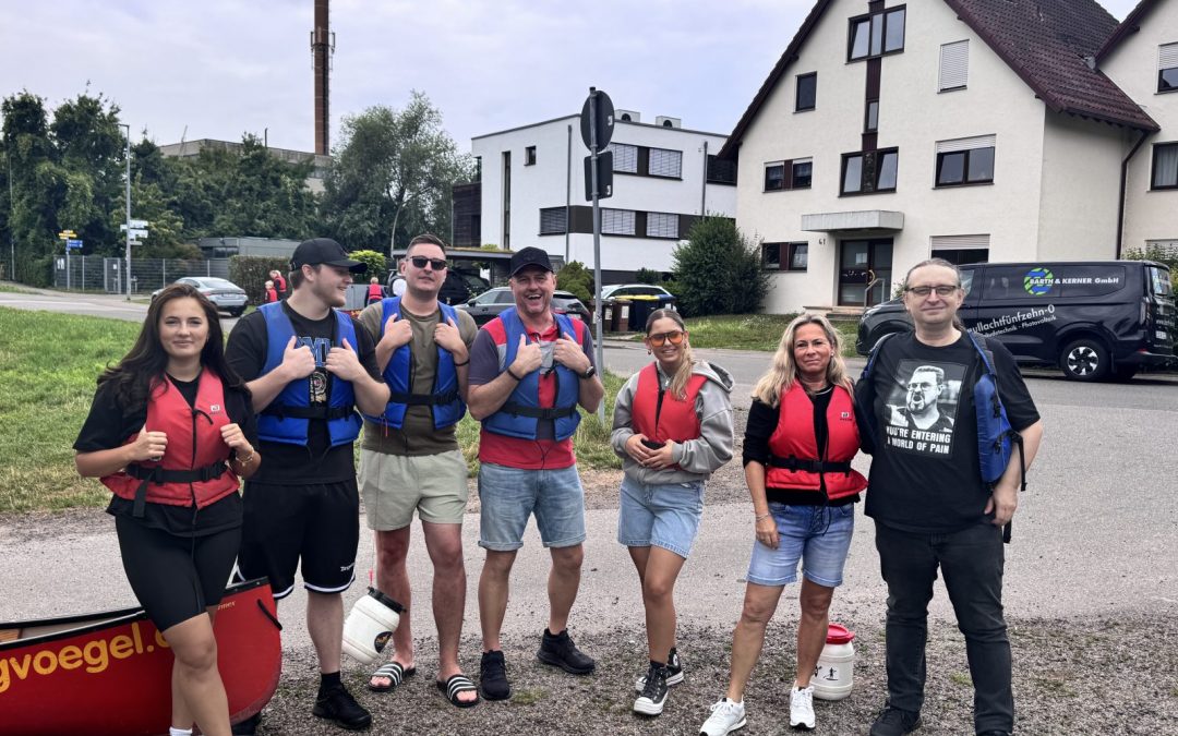 Teamausflug 2025: Erneut mit GIRA auf der Rems unterwegs