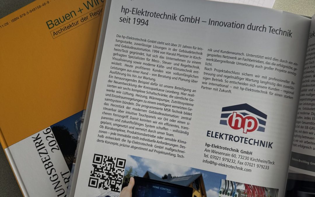 Unser Beitrag zum Projekt Sparkassendirektion Leonberg im Fachmagazin „Bauen + Wirtschaft“