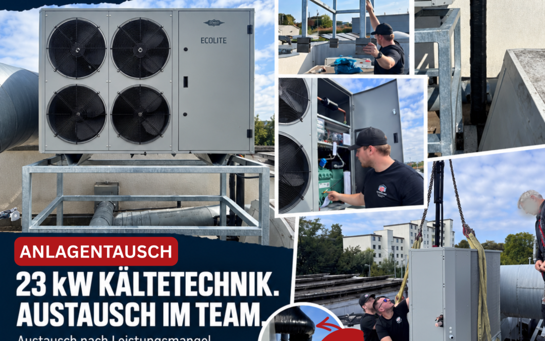 Austausch einer 23-kW-Kälteanlage in Waiblingen